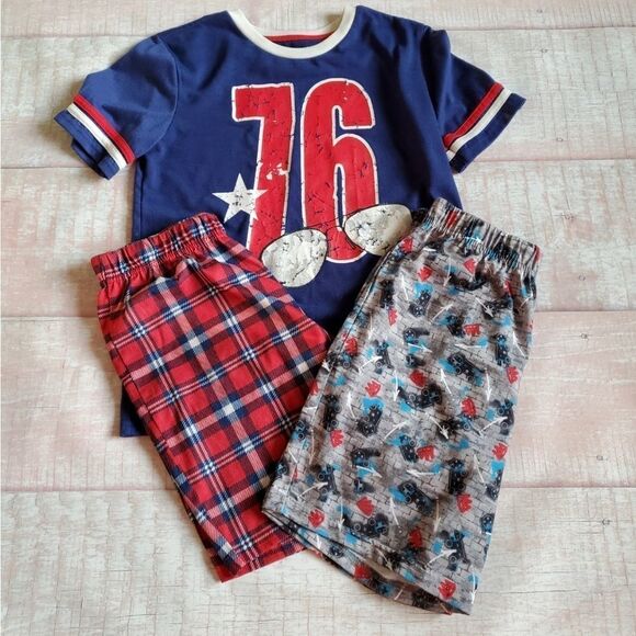 🔸️🔺️Sleep On It Pair of 2 Tshirt and Shorts Pajama Sets Large - Picture 6 of 9
